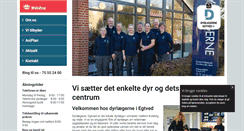 Desktop Screenshot of egtveddyrlaegerne.dk