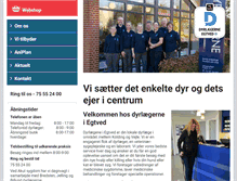 Tablet Screenshot of egtveddyrlaegerne.dk